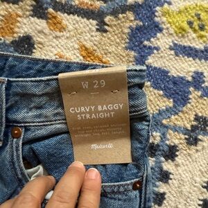 NWT curvy baggy straight Madewell jeans